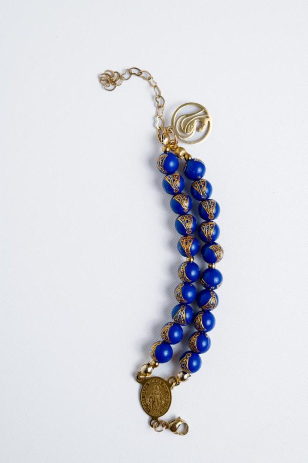 pulseira azul dezena n sra aparecida - Imagem 3